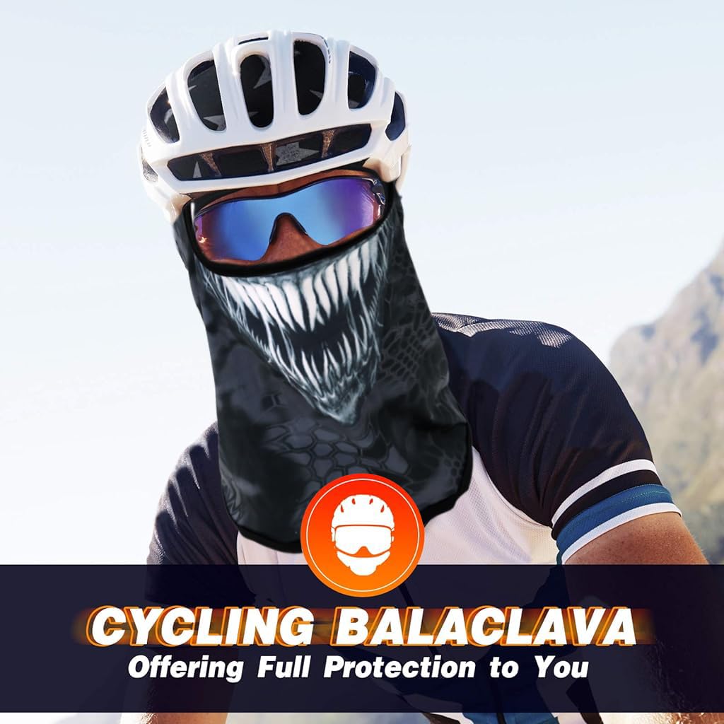 PALAY 3D Balaclava Ski Mask Cool Skull Animal Full Face Mask Cycling/Motorcycle/Halloween PALAY 3D Balaclava Ski Mask Cool Skull Animal Full Face Mask Cycling/Motorcycle/Halloween